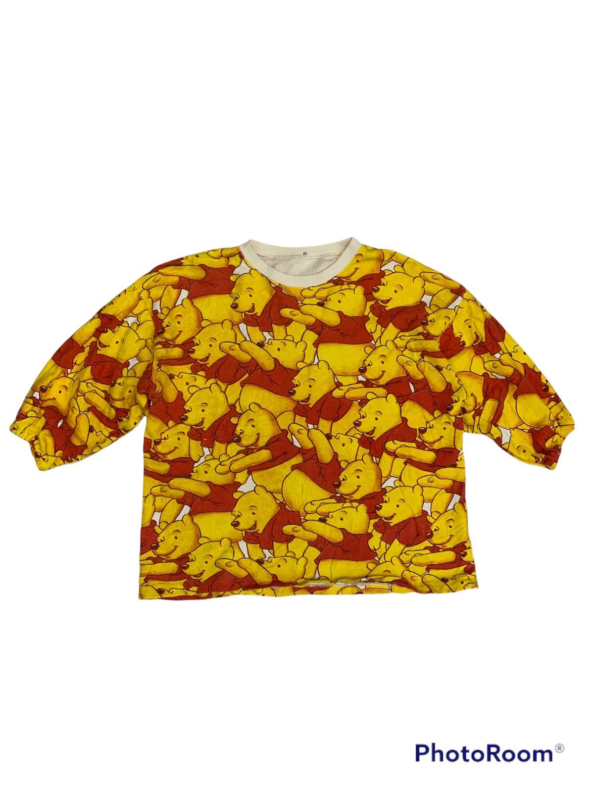 Disney Vintage Pooh over print sweater 3 quarter sleeve Size US M / EU 48-50 / 2 - 1 Thumbnail