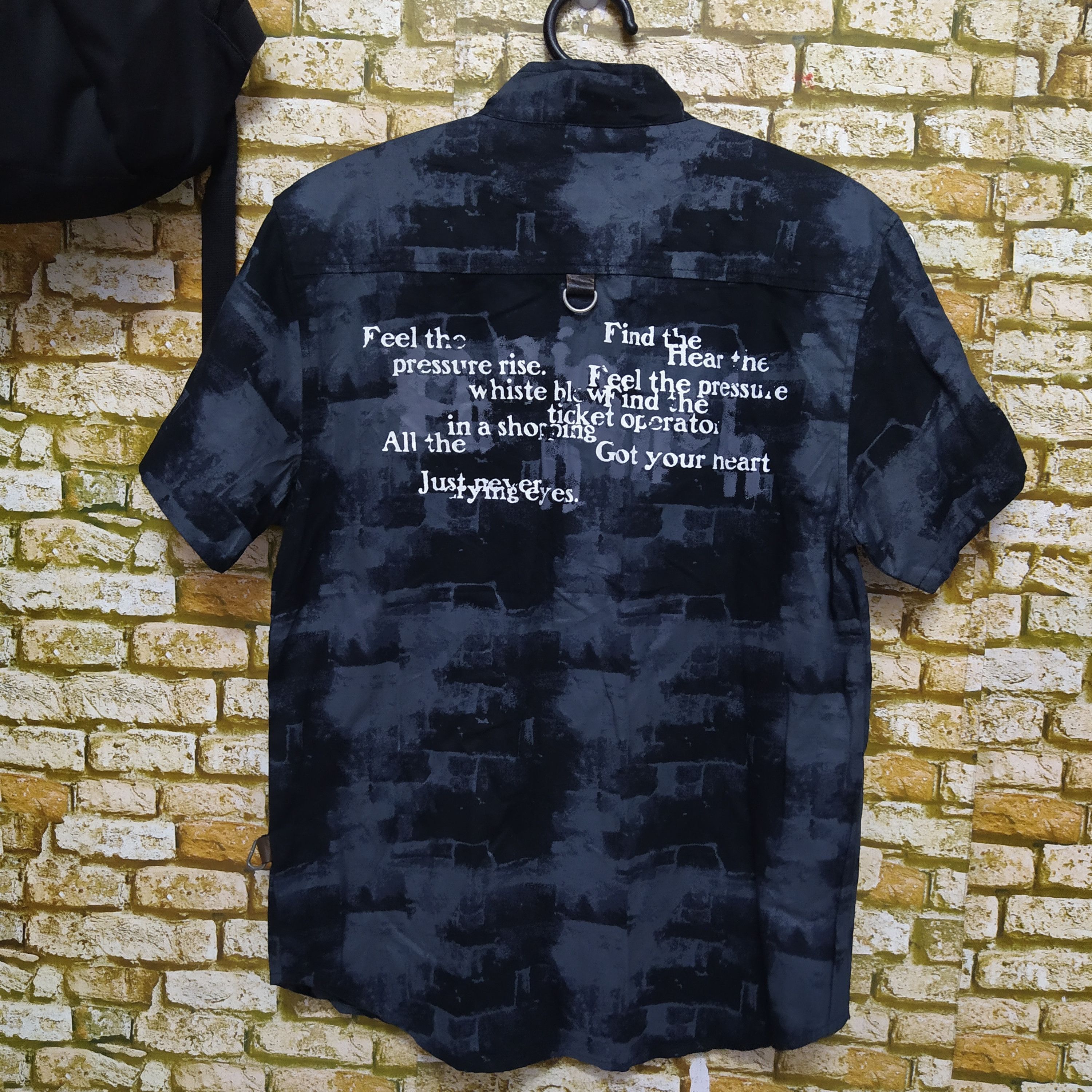 Japanese Brand × Seditionaries SLASH NUMBER PUNK BONDAGE SHIRT POEM (D295) Size US M / EU 48-50 / 2 - 6 Thumbnail