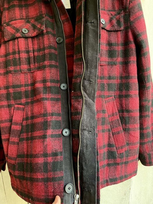 Flannel Rout 66 Wool Flannel Jacket / Coat Full Zip Button | Grailed