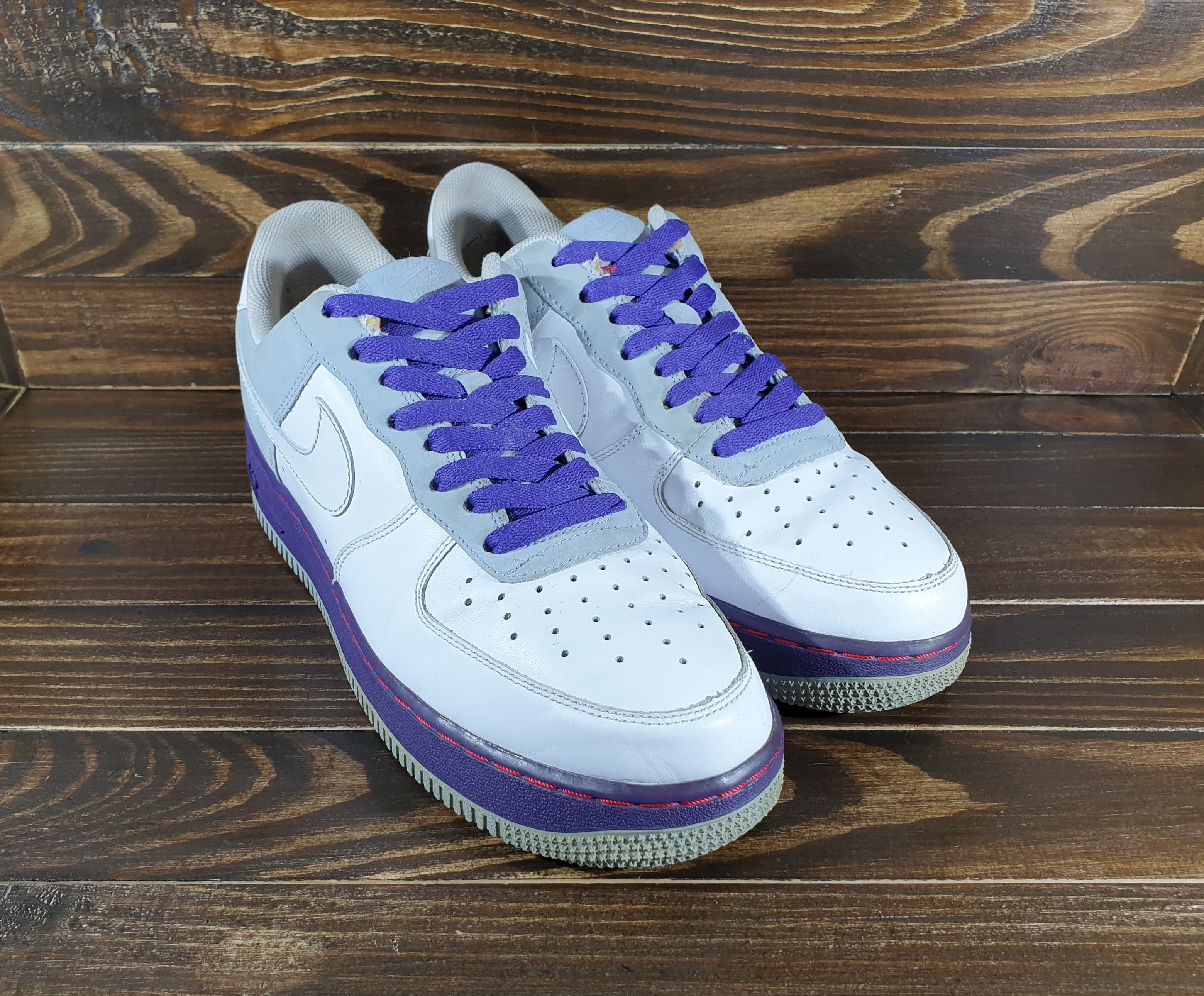 Nike × Vintage Nike AIR FORCE 1 '07 'BLUE DENIM' Vintage Sneakers VeryRare Size US 10 / EU 43 - 13 Thumbnail