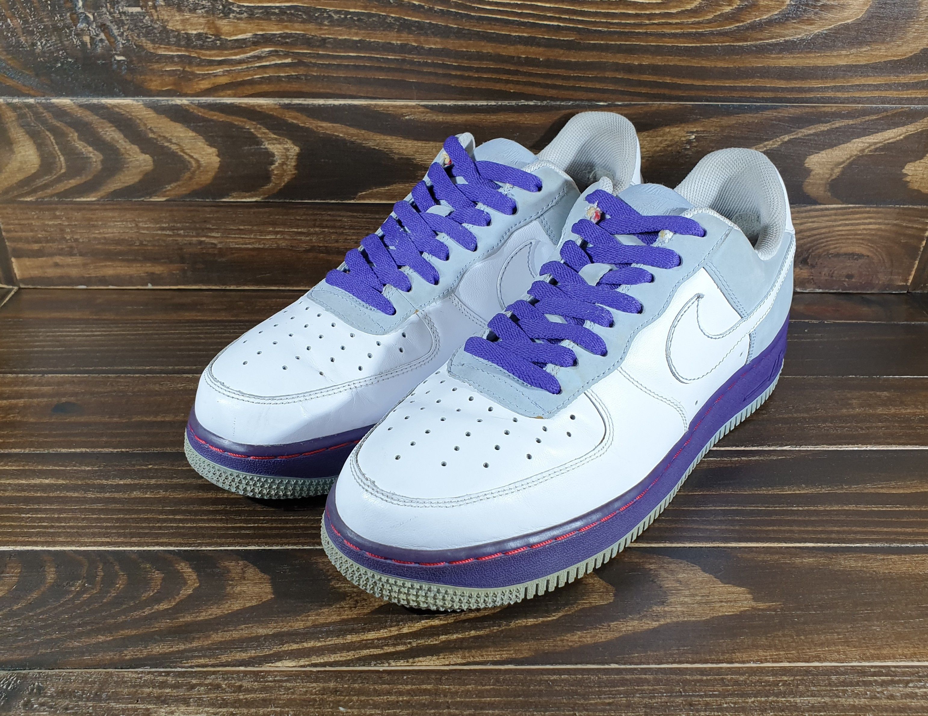 Nike × Vintage Nike AIR FORCE 1 '07 'BLUE DENIM' Vintage Sneakers VeryRare Size US 10 / EU 43 - 4 Thumbnail