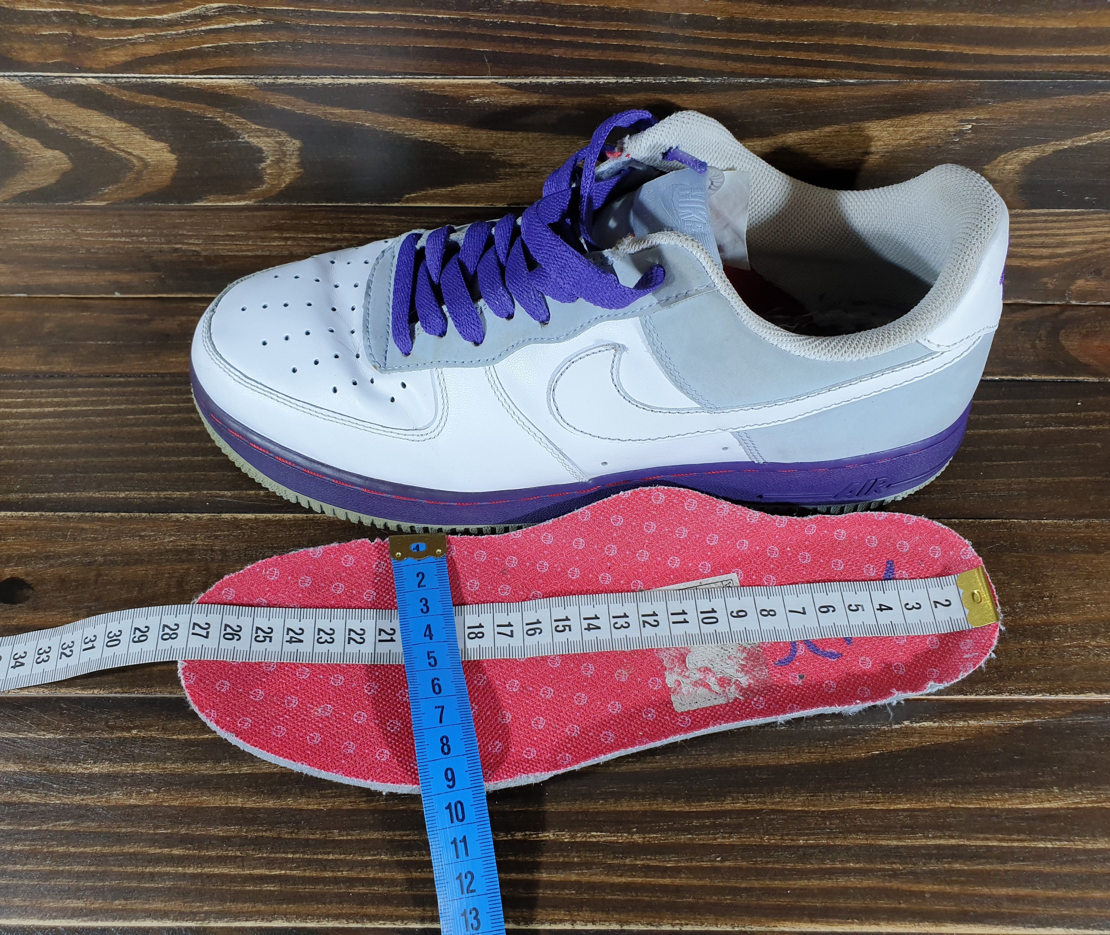 Nike × Vintage Nike AIR FORCE 1 '07 'BLUE DENIM' Vintage Sneakers VeryRare Size US 10 / EU 43 - 22 Thumbnail