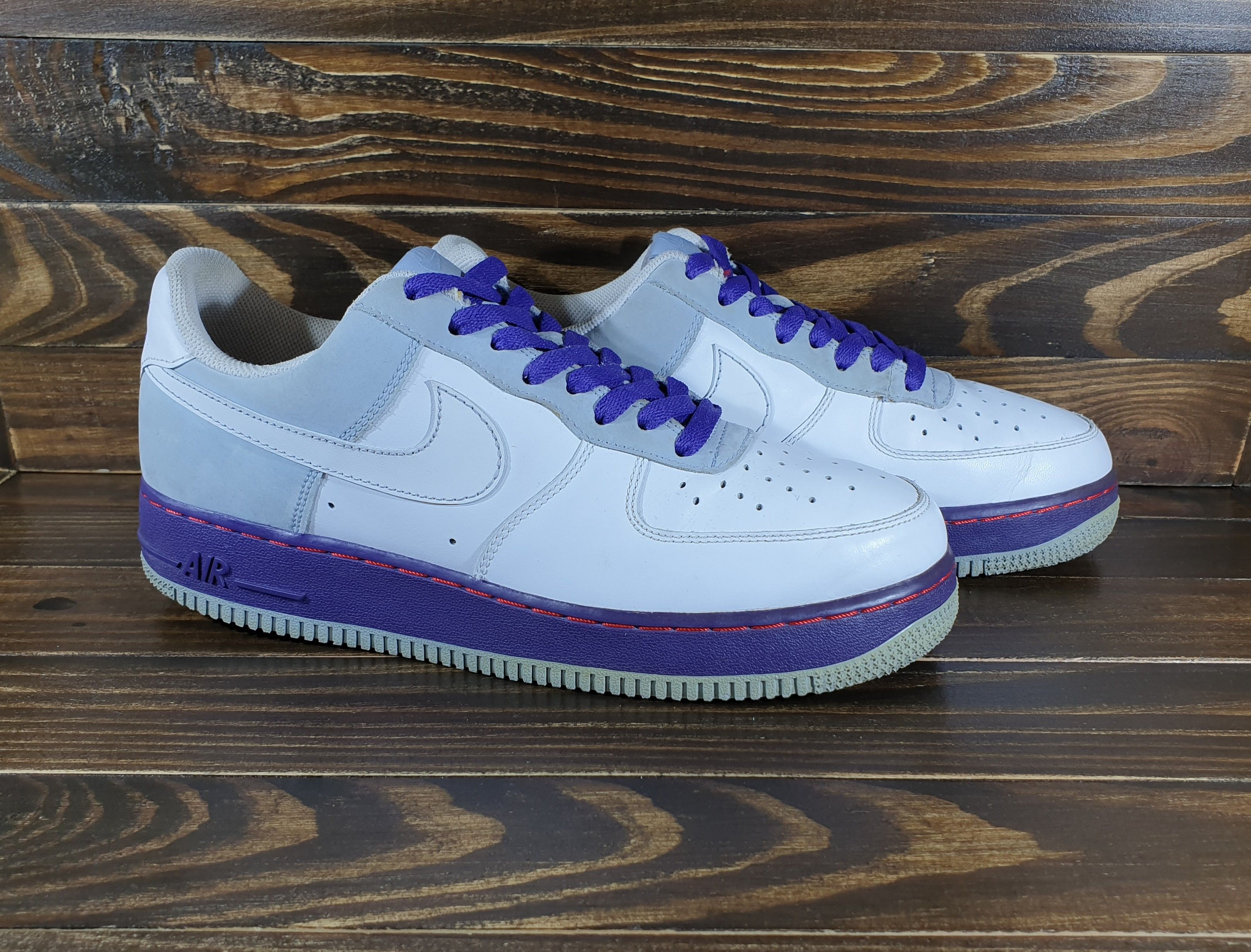 Nike × Vintage Nike AIR FORCE 1 '07 'BLUE DENIM' Vintage Sneakers VeryRare Size US 10 / EU 43 - 1 Thumbnail