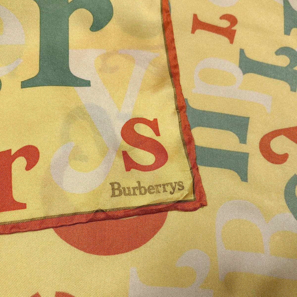Burberry Burberry Multicolor font Burberrys Silk Scarf Size ONE SIZE - 5 Thumbnail