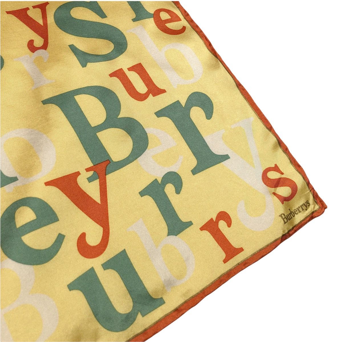 Burberry Burberry Multicolor font Burberrys Silk Scarf Size ONE SIZE - 3 Thumbnail