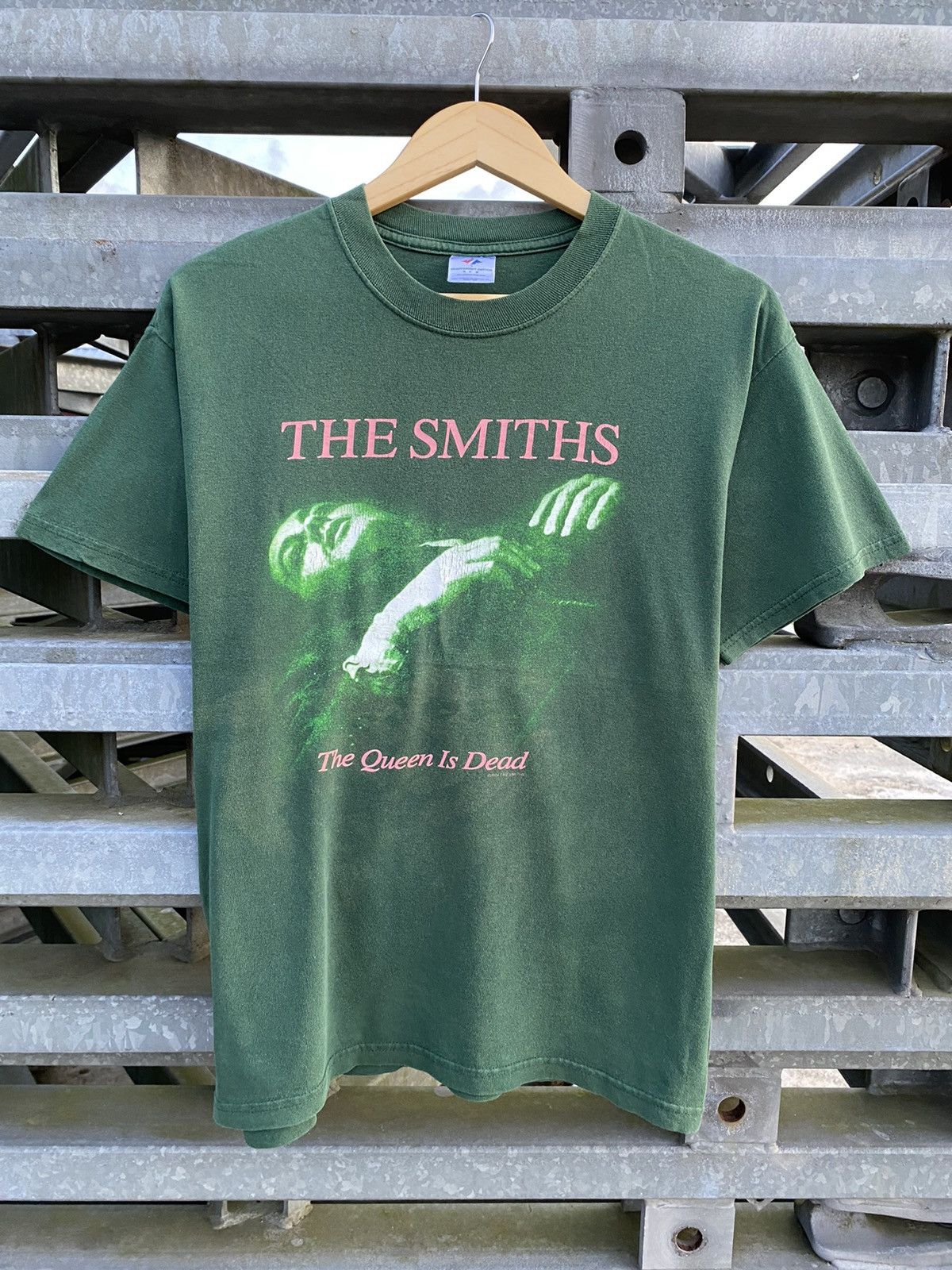 image of Band Tees x The Smiths The Queen Is Dead Vintage Band T-Shirt in Green, Men's (Size Medium)