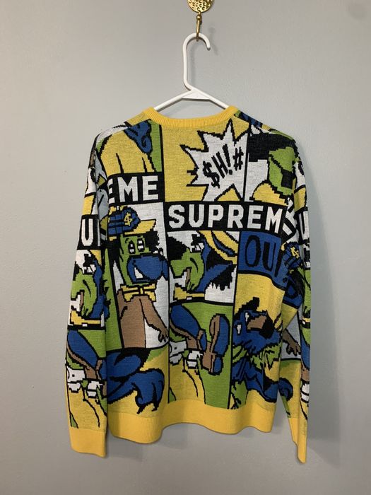 Supreme best sale cartoon sweater