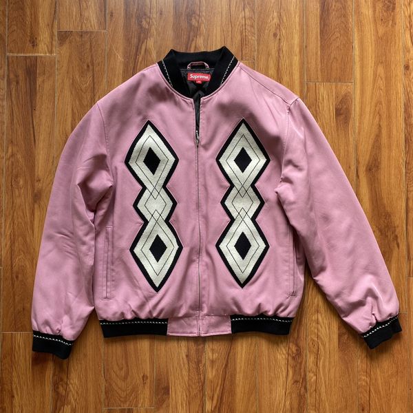 Supreme Supreme 2018 Diamond Rayon Bomber Jacket | Grailed