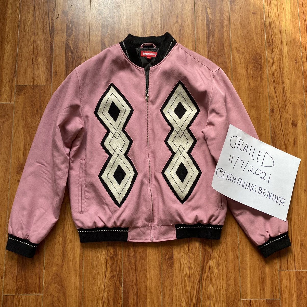 Supreme Supreme 2018 Diamond Rayon Bomber Jacket Grailed