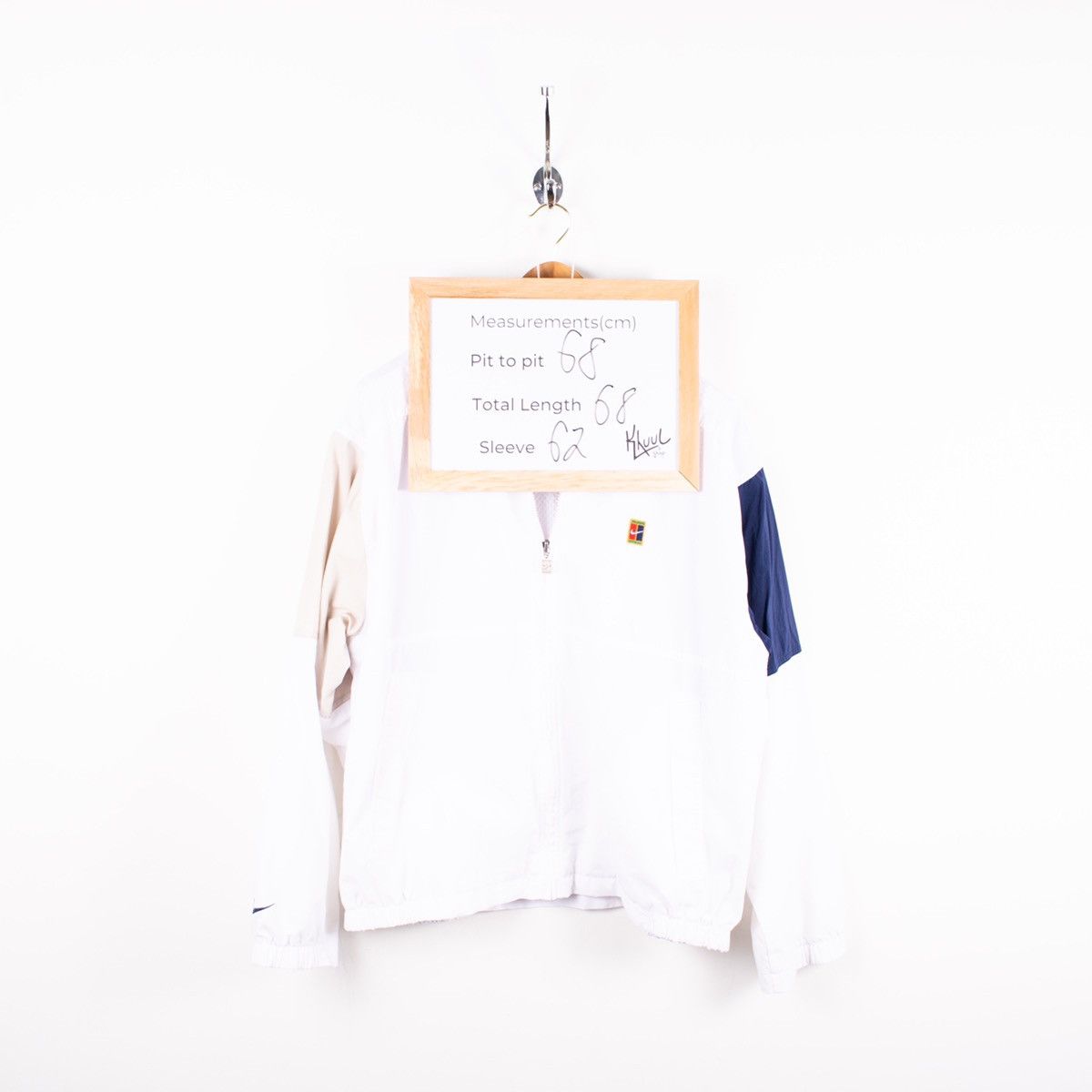 Nike Vintage Nike Challenge Court White Windbreaker Jacket Size US L / EU 52-54 / 3 - 5 Thumbnail