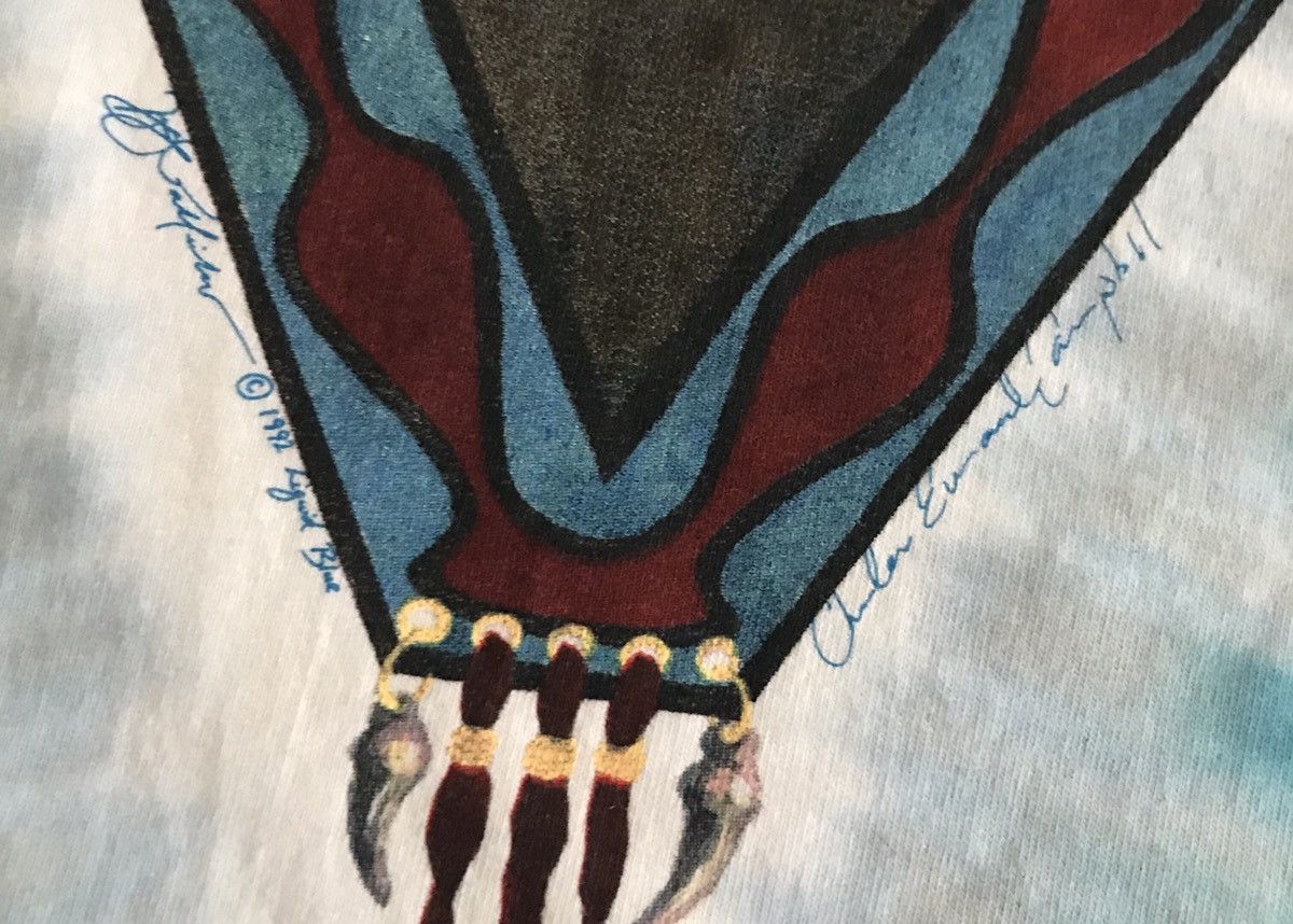 Grateful Dead FinalDrop! Vintage 1992 Liquid Blue Bison Skull Print Tee Size US L / EU 52-54 / 3 - 3 Thumbnail
