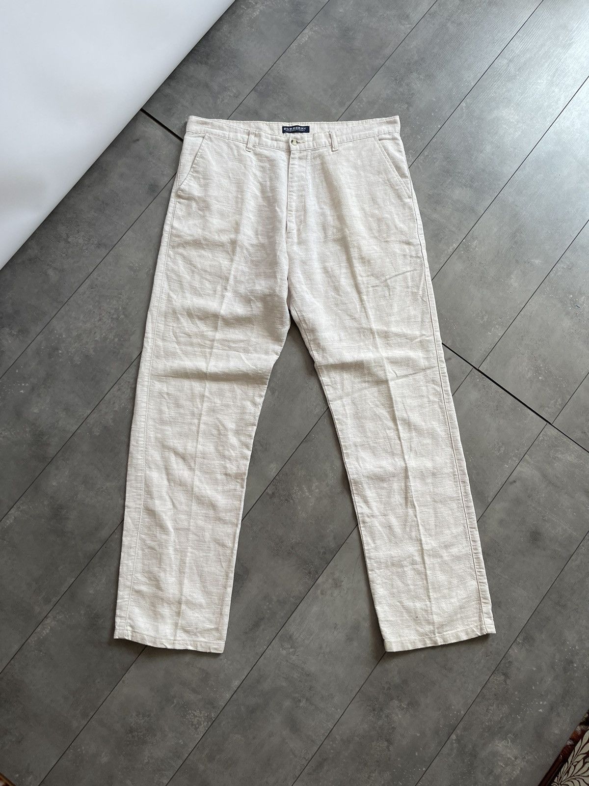 Barbour Vintage Burberry Cotton Pants 90s Grailed