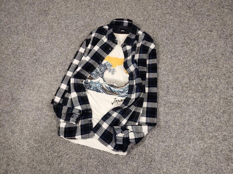 Flannel Vintage Flannel Shirt Travis Scott Style Streetwear Hype Size US L / EU 52-54 / 3 - 3 Thumbnail