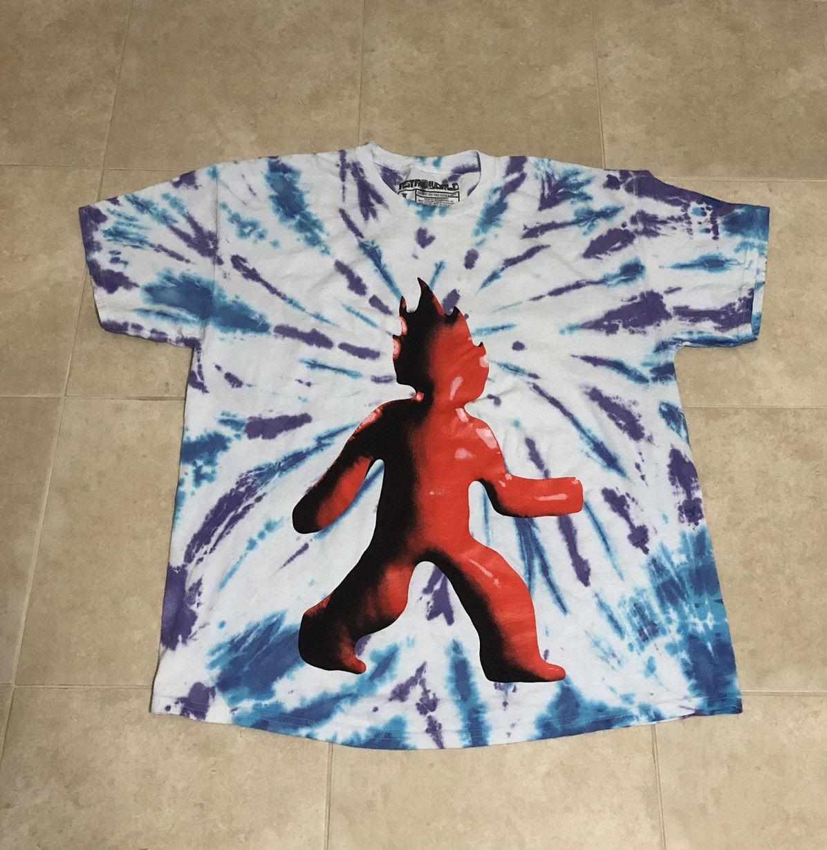 Travis Scott Astroworld Festival 2021 Tie Dye Bear Tee