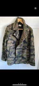 Louis Vuitton Navy Camo Monogram Reversible Peacoat