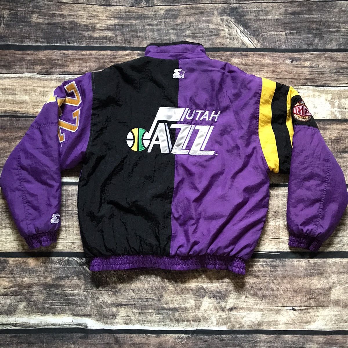 NBA Starter Vintage Utah Jazz Vintage Starter Jacket Stitched 90s NBA Coat Grailed