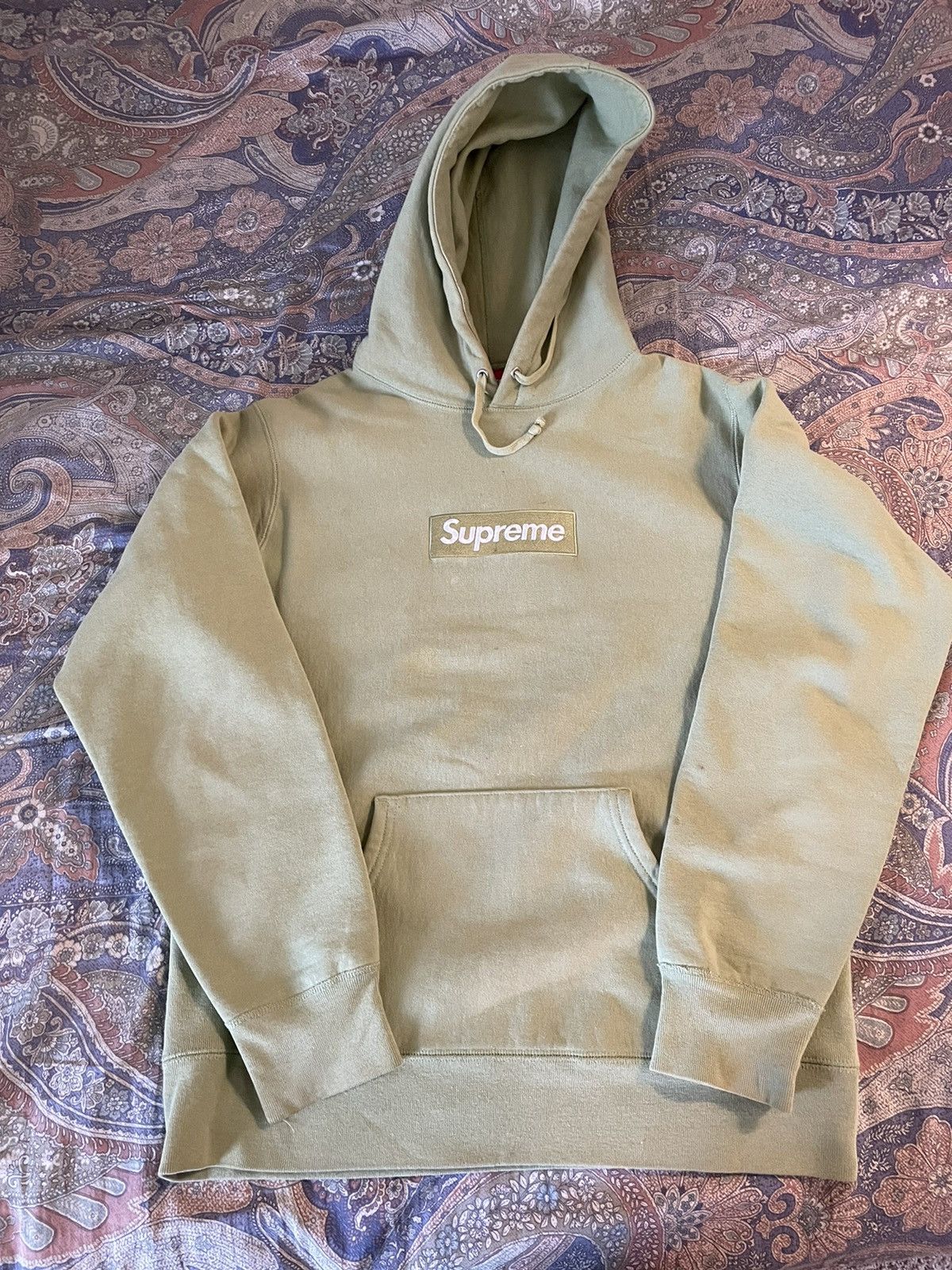 Supreme Supreme Box Logo Hoodie Sage S | Grailed