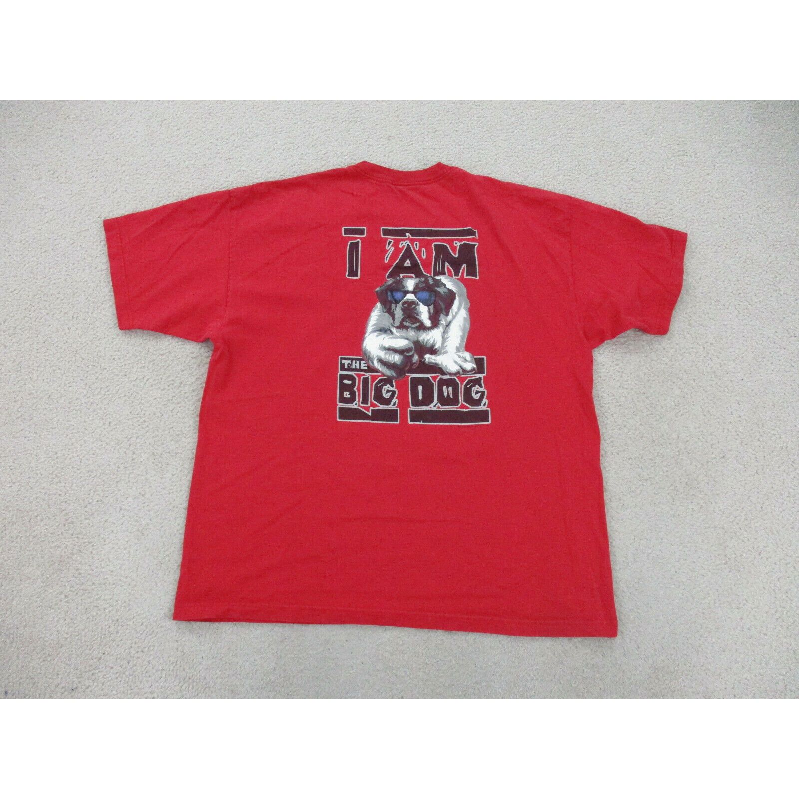 Big Dogs VINTAGE Big Dogs Shirt Adult Extra Large Red I Am The Big Dog