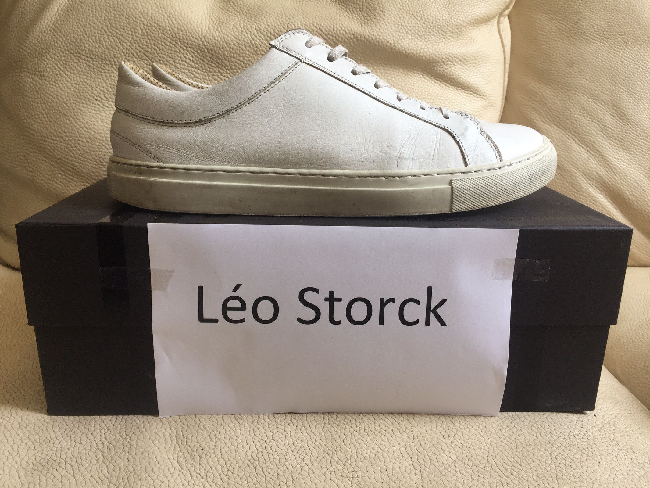Erik schedin leather sneaker hotsell