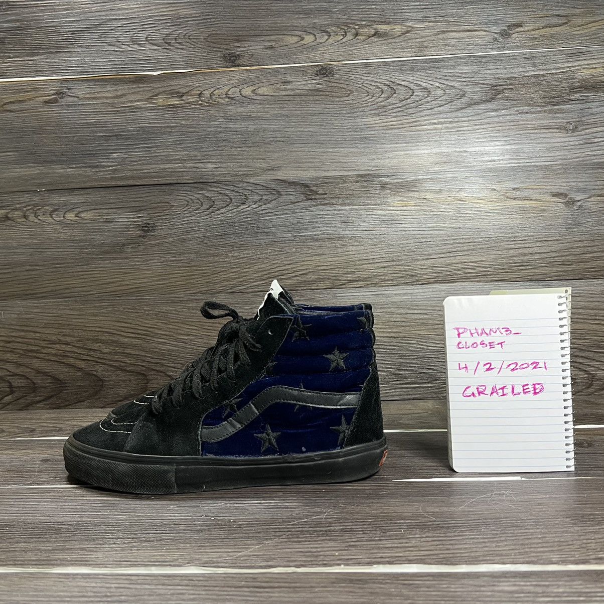 Supreme Supreme x Vans Sk8-Hi “Blue Velvet Stars” | Grailed