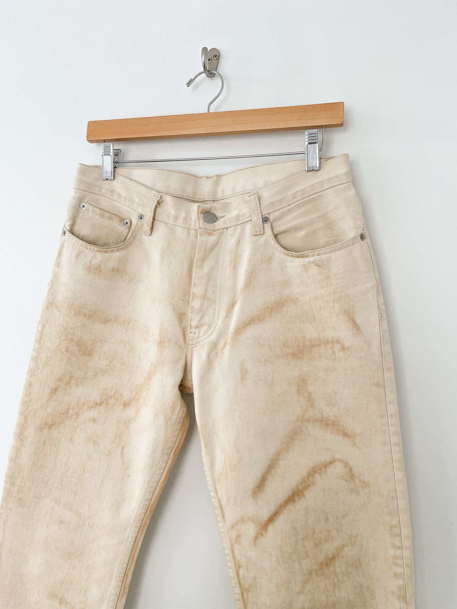 Helmut Lang FW98 Flamethrower Burned Denim Size US 30 / EU 46 - 5 Thumbnail