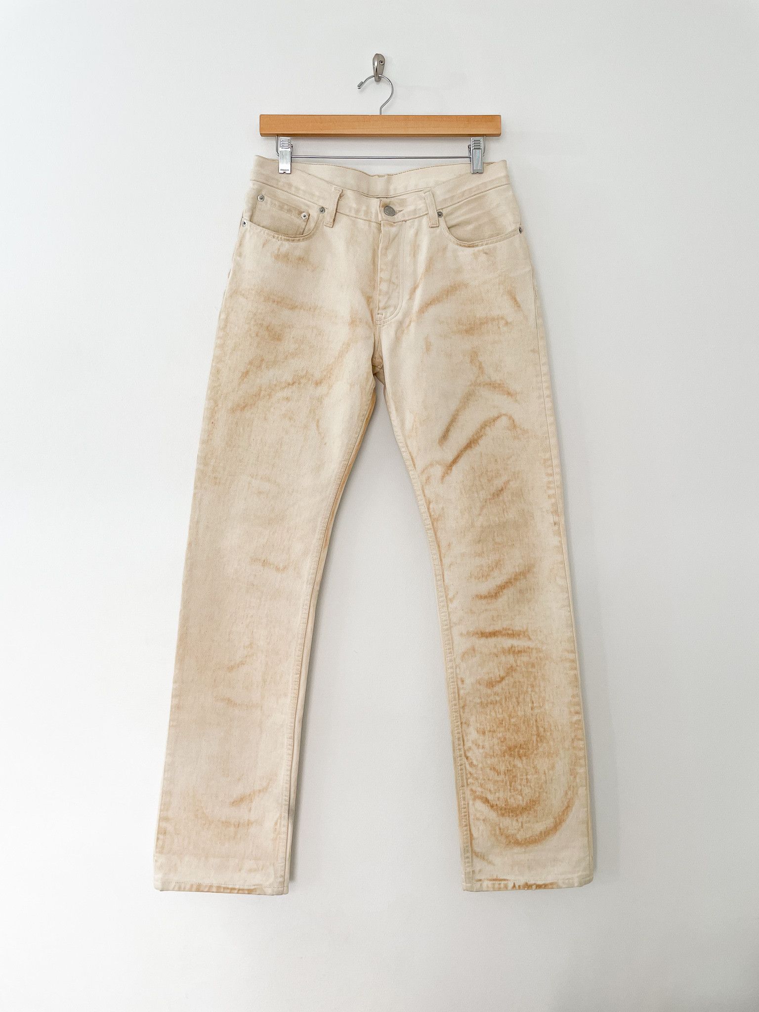 Helmut Lang FW98 Flamethrower Burned Denim Size US 30 / EU 46 - 1 Thumbnail