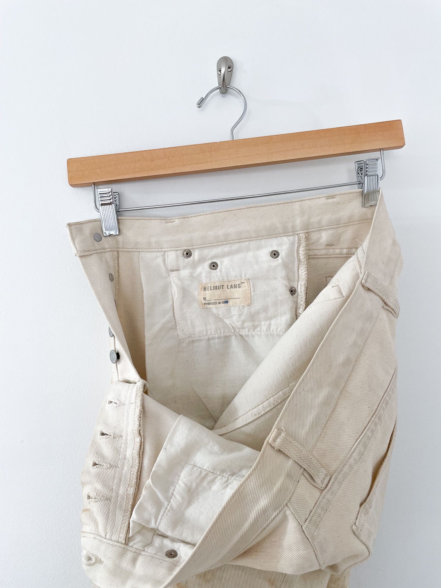 Helmut Lang FW98 Flamethrower Burned Denim Size US 30 / EU 46 - 7 Thumbnail