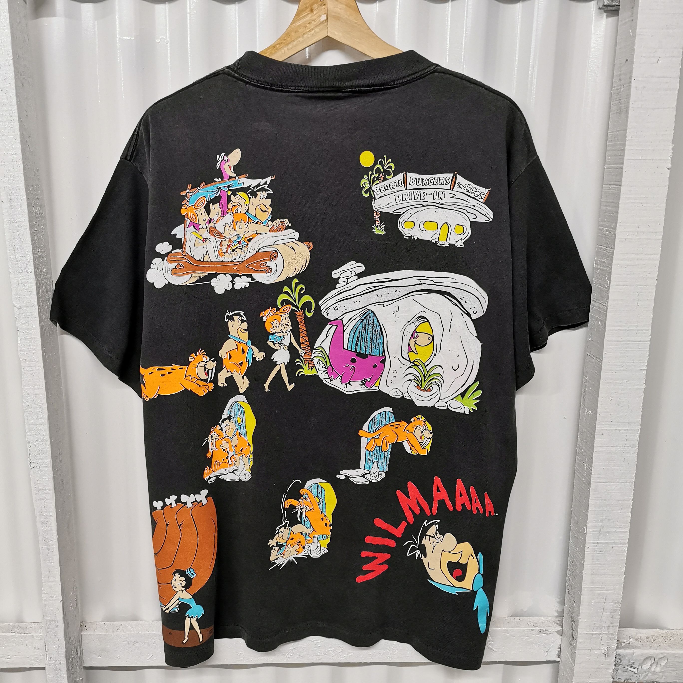 Cartoon Network Vintage the flintstones single stich 1993 sun faded tee Size US L / EU 52-54 / 3 - 9 Thumbnail