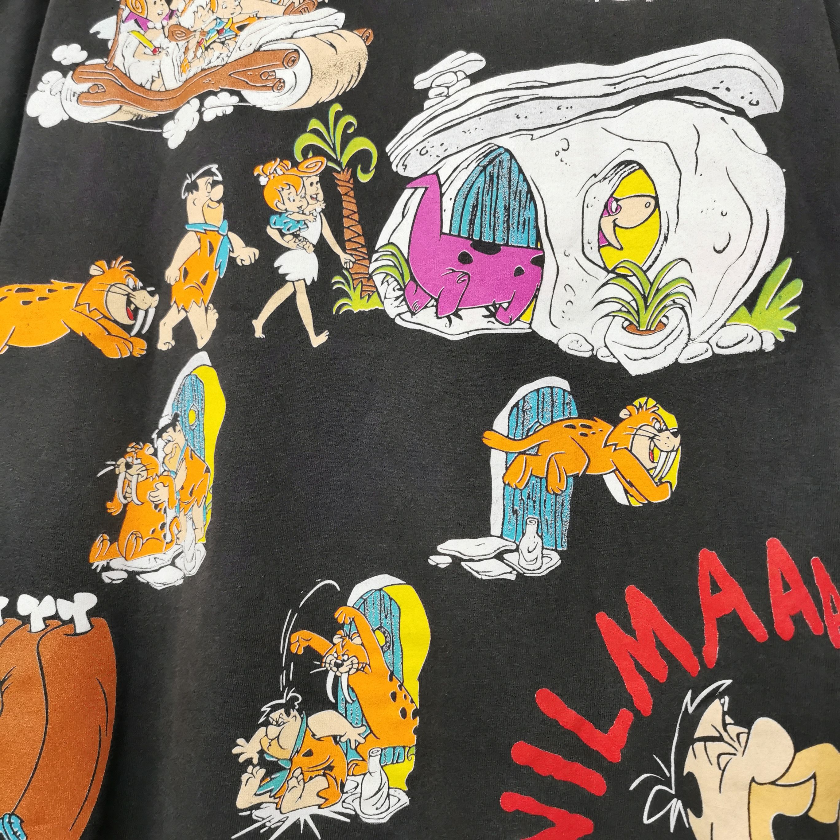 Cartoon Network Vintage the flintstones single stich 1993 sun faded tee Size US L / EU 52-54 / 3 - 7 Thumbnail