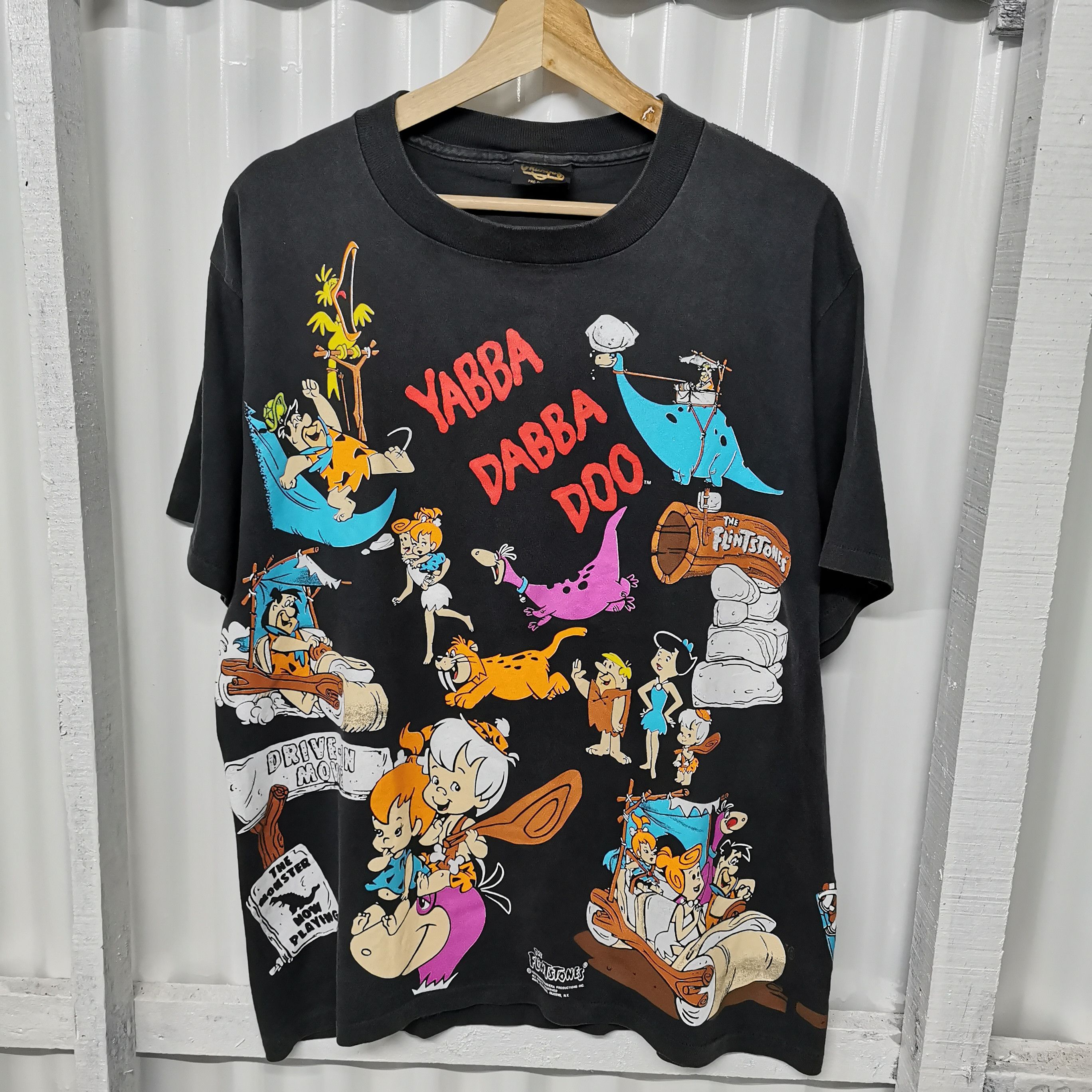 Cartoon Network Vintage the flintstones single stich 1993 sun faded tee Size US L / EU 52-54 / 3 - 1 Thumbnail