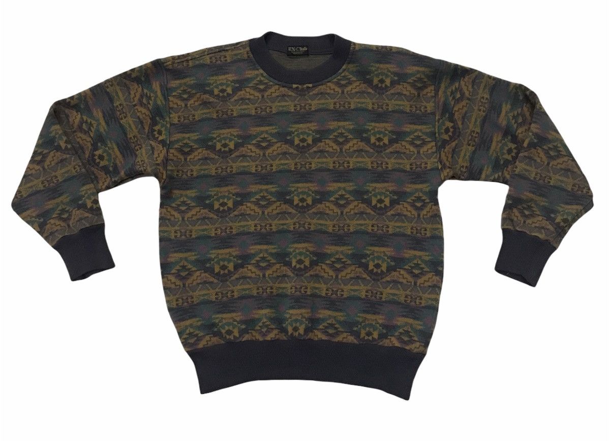 Japanese Brand × Vintage Vintage Native Navajo overprint sweatshirt Size US M / EU 48-50 / 2 - 5 Thumbnail