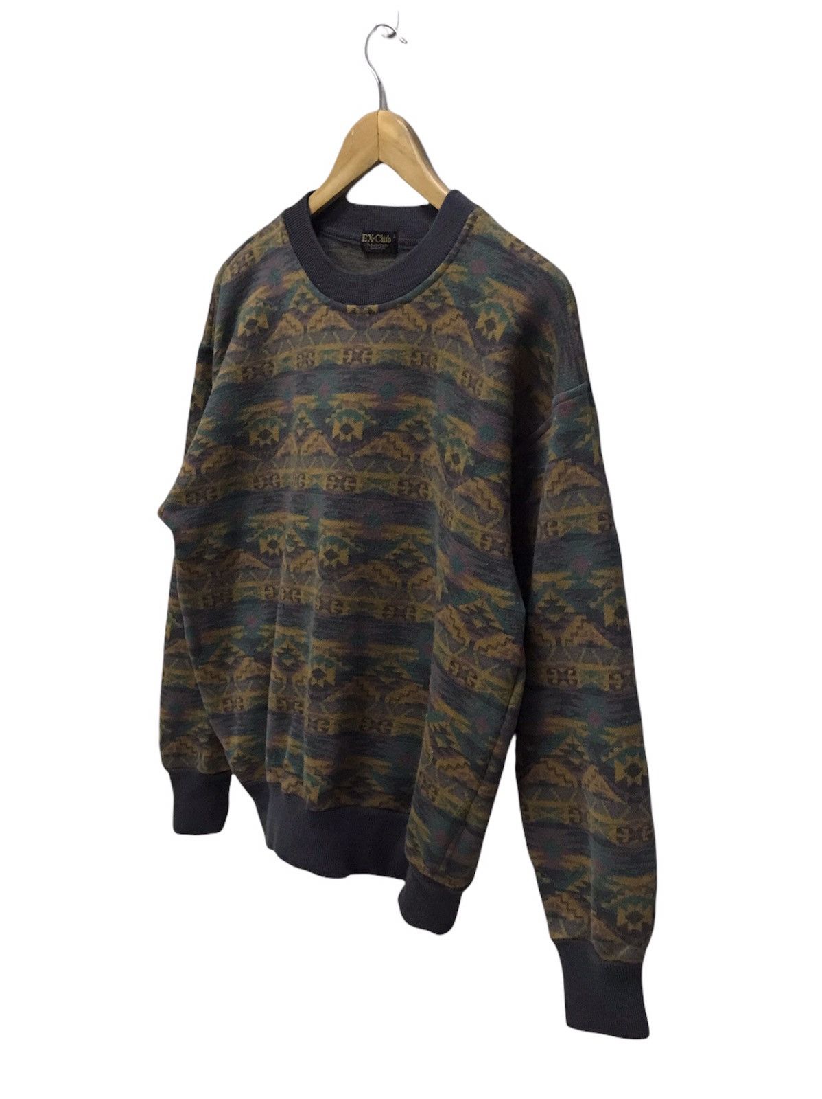 Japanese Brand × Vintage Vintage Native Navajo overprint sweatshirt Size US M / EU 48-50 / 2 - 3 Thumbnail
