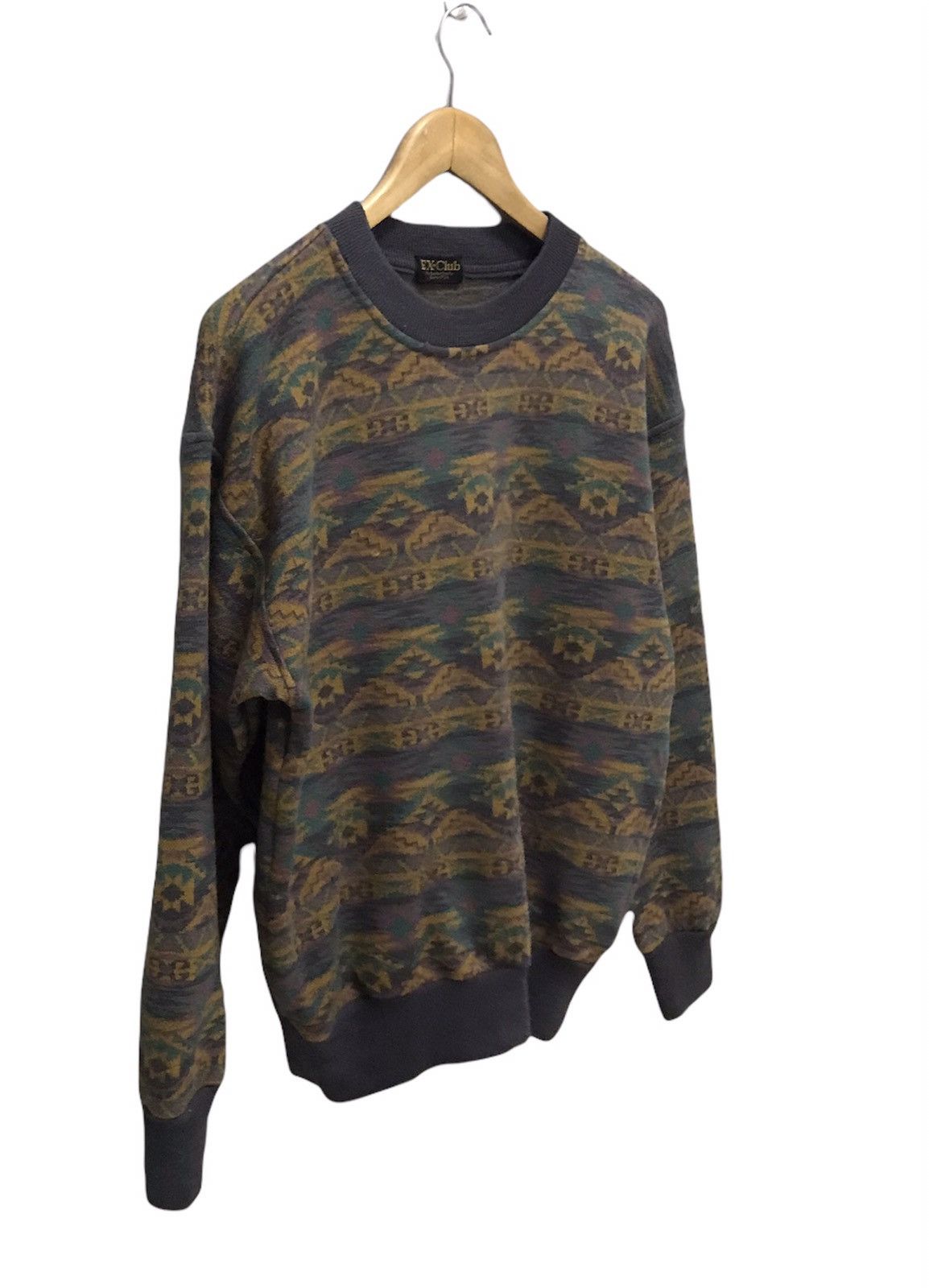Japanese Brand × Vintage Vintage Native Navajo overprint sweatshirt Size US M / EU 48-50 / 2 - 4 Thumbnail