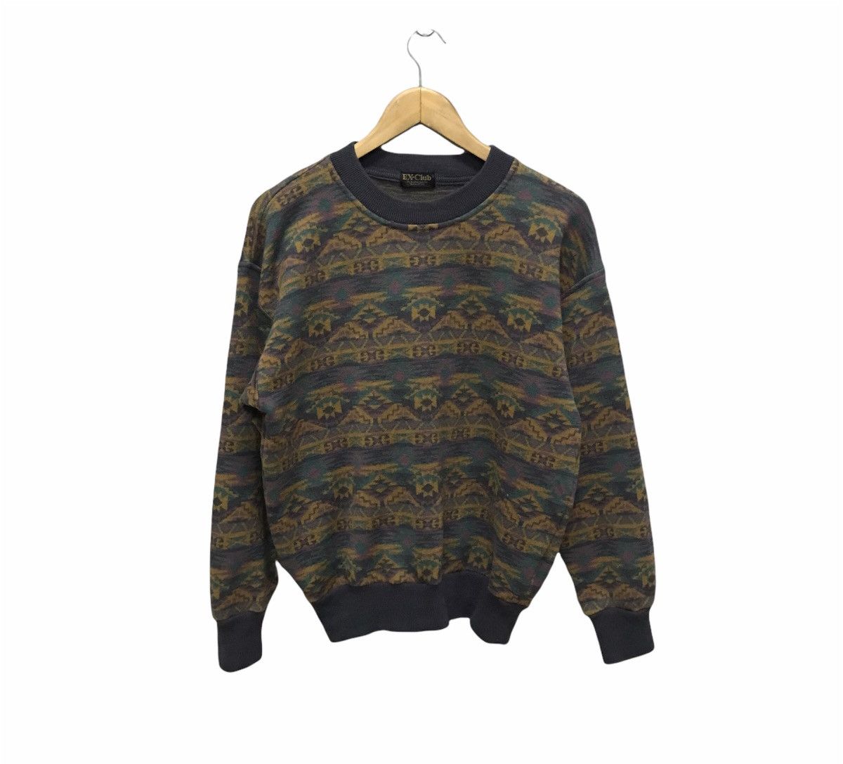 Japanese Brand × Vintage Vintage Native Navajo overprint sweatshirt Size US M / EU 48-50 / 2 - 1 Thumbnail
