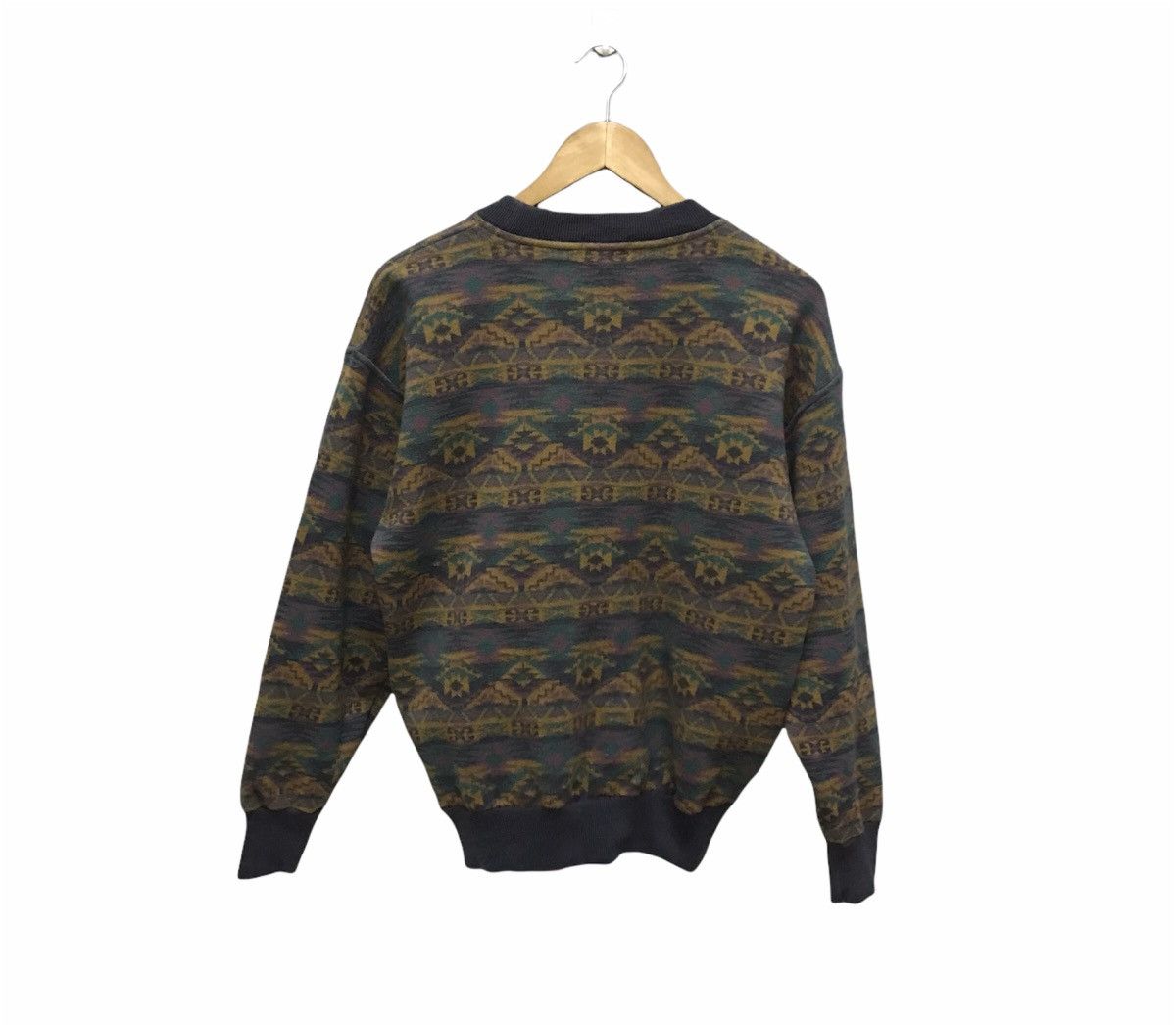 Japanese Brand × Vintage Vintage Native Navajo overprint sweatshirt Size US M / EU 48-50 / 2 - 2 Thumbnail