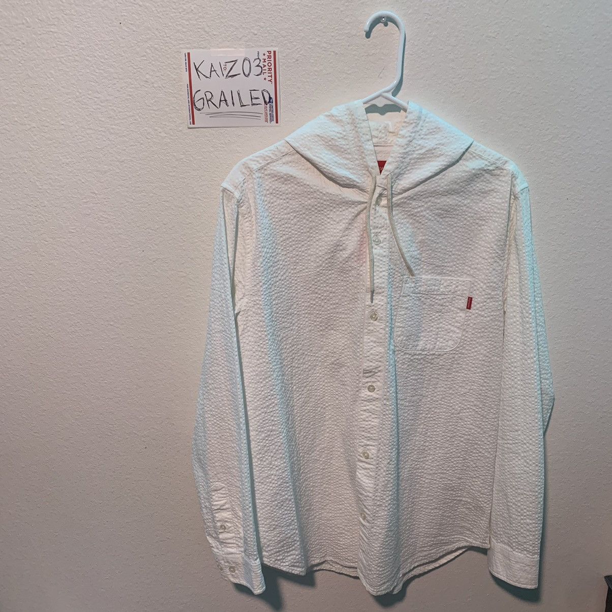 Supreme SS13 Hooded Shirt Jacket White