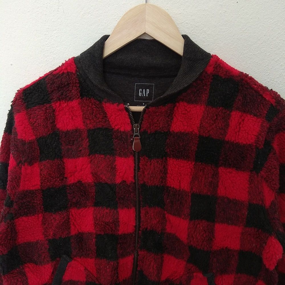 Flannel × Gap × Vintage GAP Flannel Fleece Jacket Size US S / EU 44-46 / 1 - 2 Thumbnail