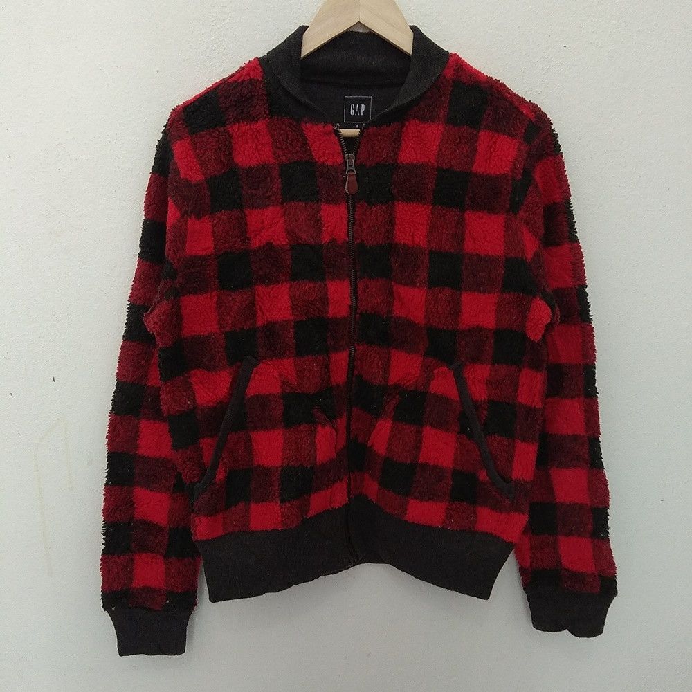 Flannel × Gap × Vintage GAP Flannel Fleece Jacket Size US S / EU 44-46 / 1 - 1 Thumbnail