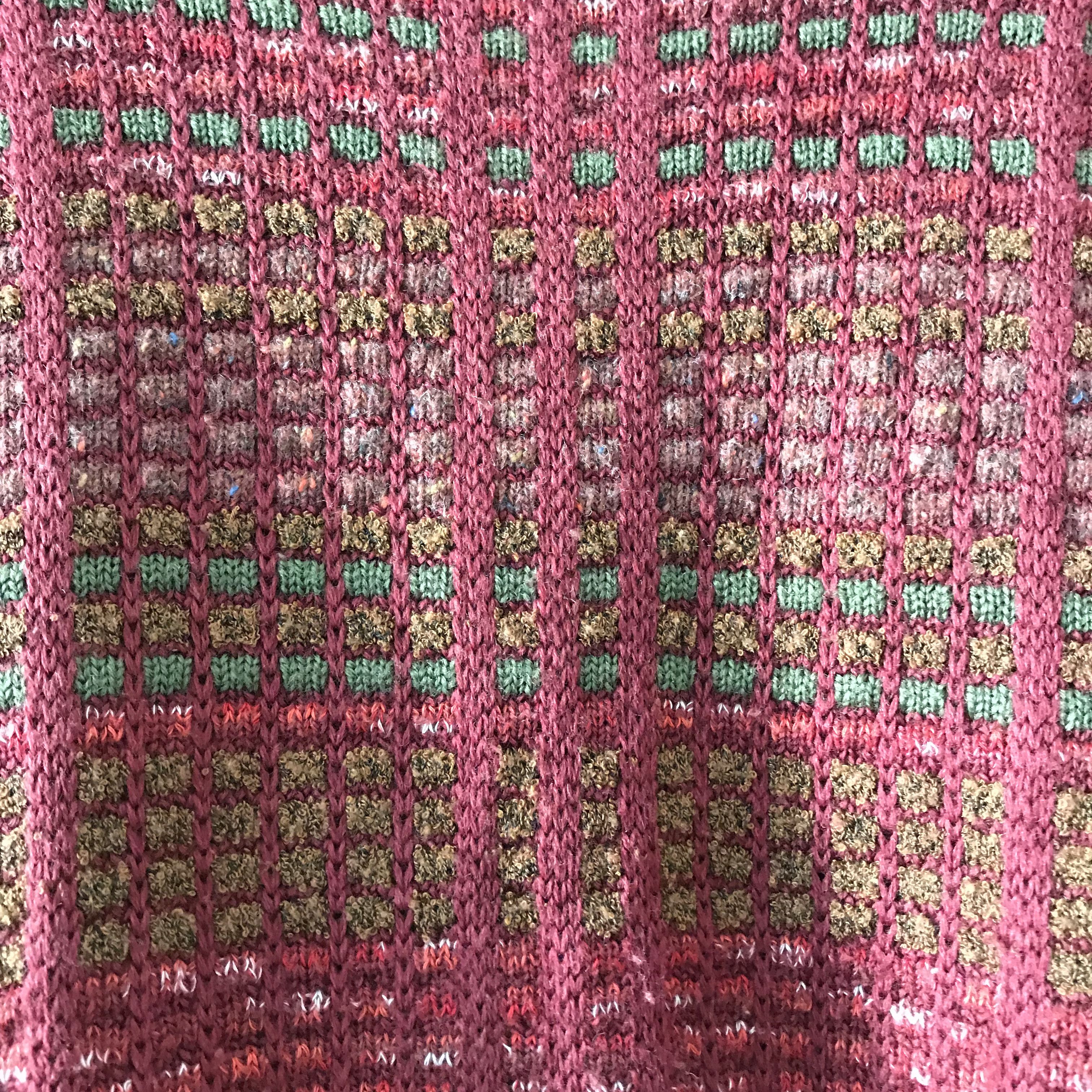Japanese Brand × Other × Vintage Red and green wool jumper Made in Japan Size US M / EU 48-50 / 2 - 3 Thumbnail