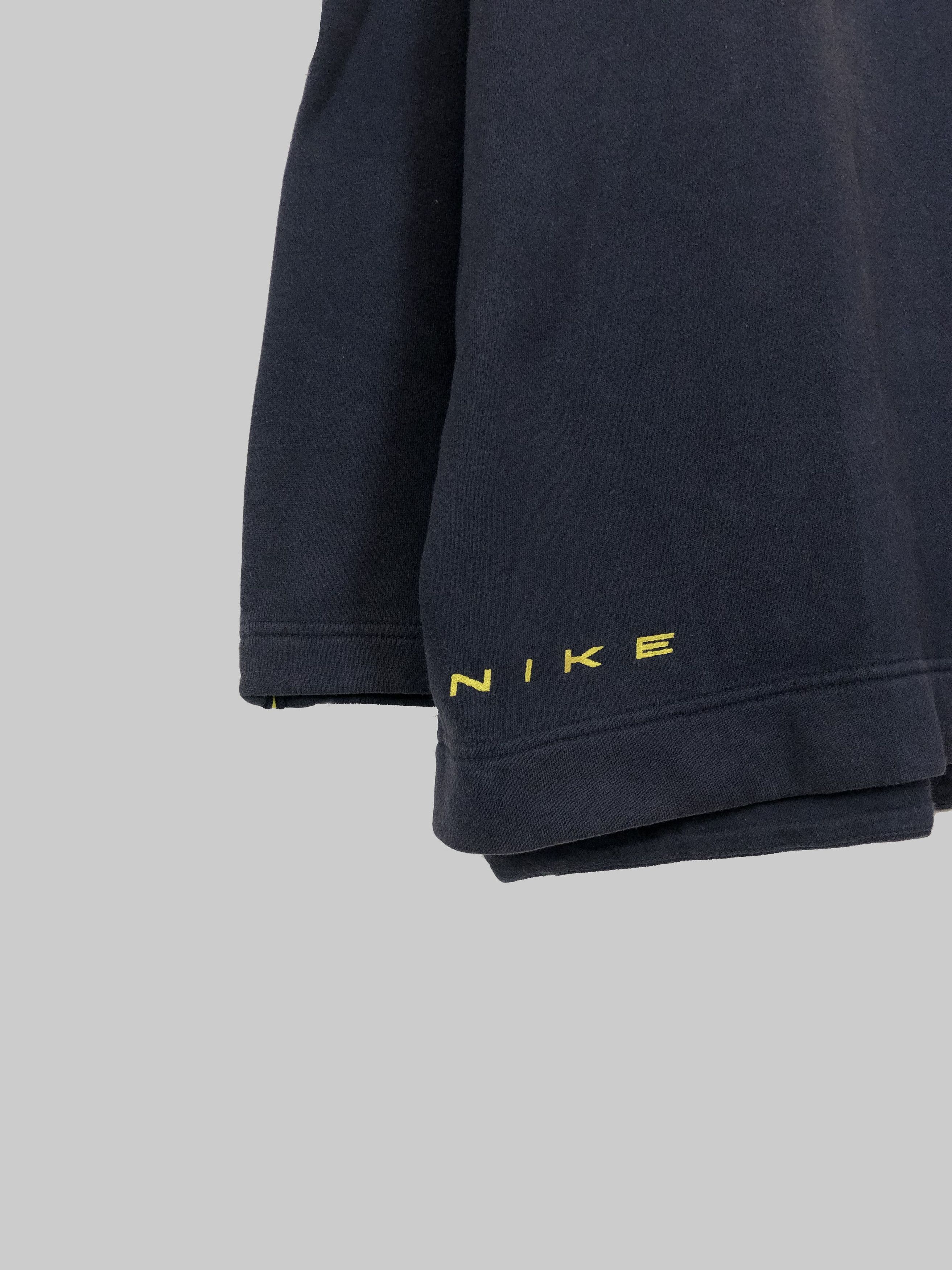 Nike Vintage 90s Nike Center Swoosh Big Logo sweatshirts Size US XL / EU 56 / 4 - 2 Thumbnail