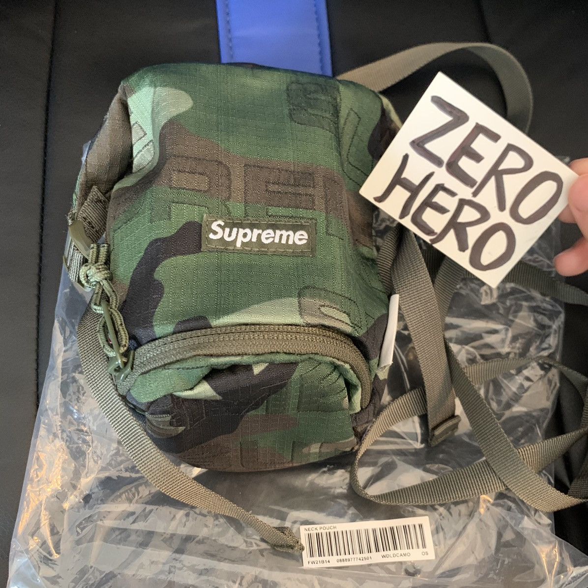 Supreme camo hot sale pouch