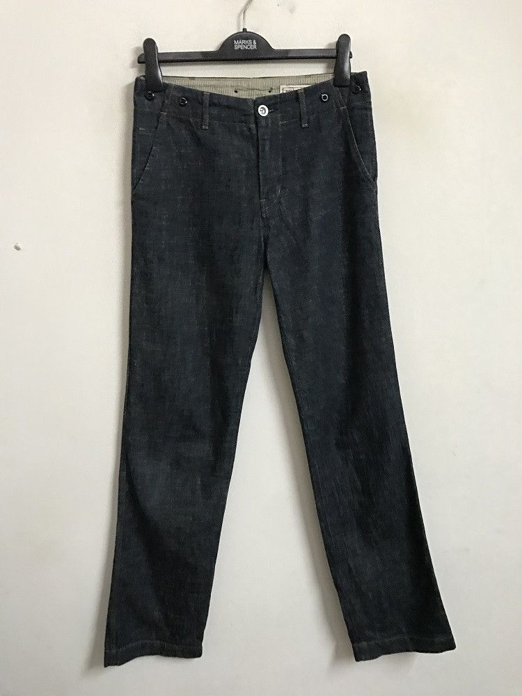 Vintage NAIVEWATER Japan Suspender Button Workwear Denim Pant Size US 30 / EU 46 - 3 Thumbnail