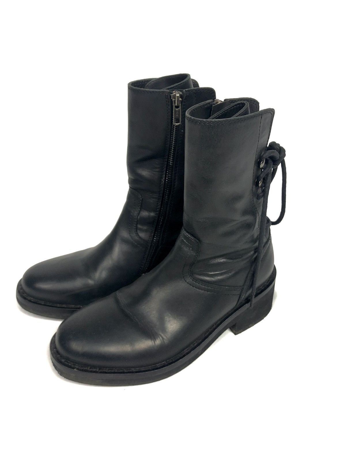 Ann Demeulemeester Back Lace Vitello Boots