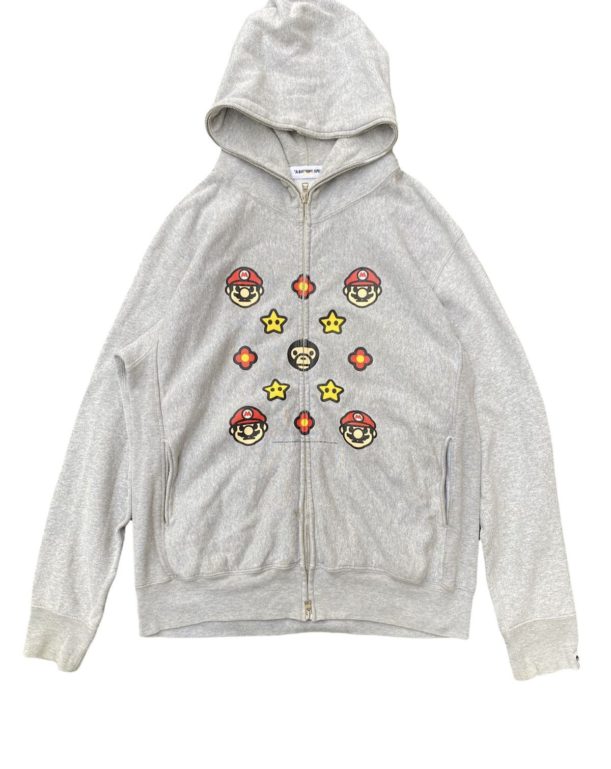 2008 Bape Mario full zipper hoodie