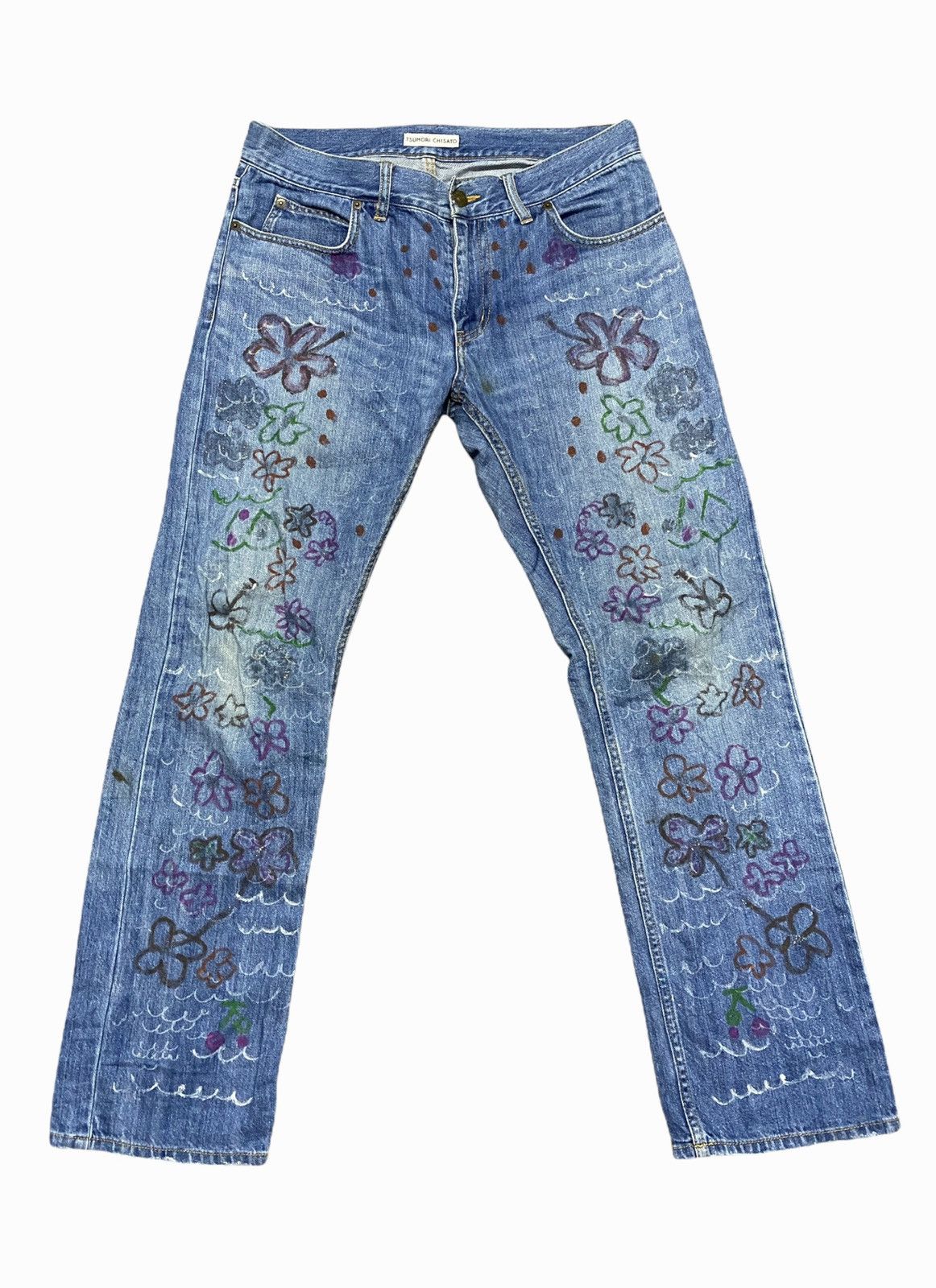 Issey Miyake × Japanese Brand × Tsumori Chisato Tsumori Chisato Japanese Designer artwork painting pants Size US 31 - 1 Thumbnail