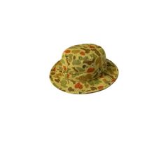 Vintage Jones Style Camo Duck Hunting Bucket Cap Hat Mesh Vented