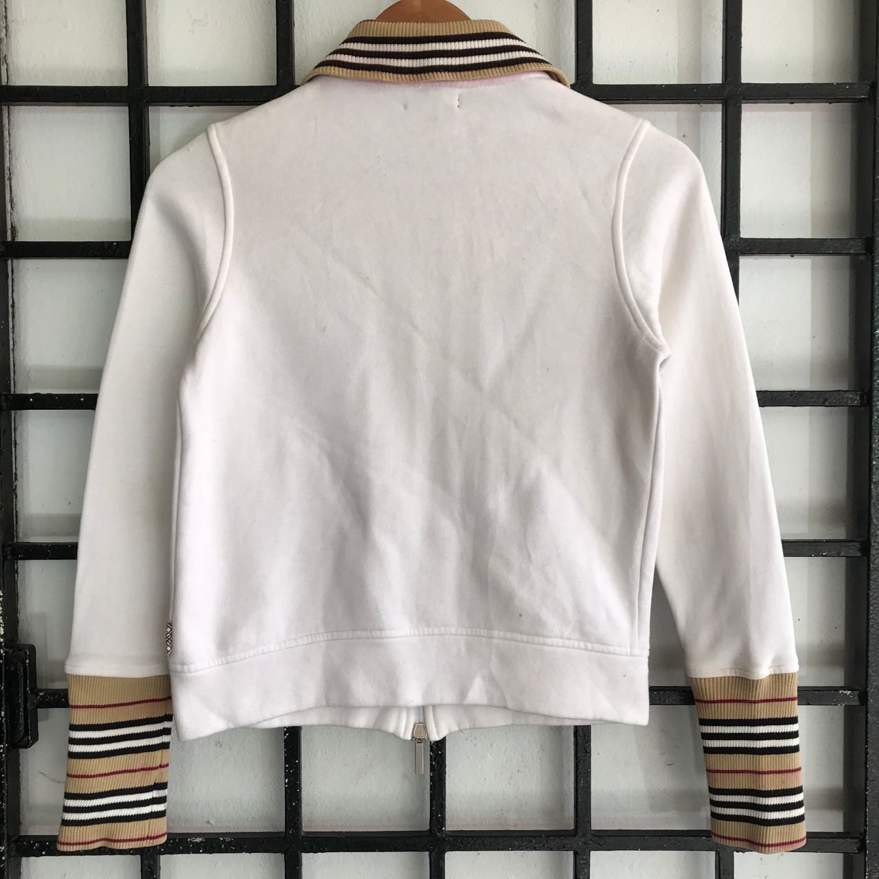 Burberry 💣 OFFER Vtg BURBERRY LONDON Nova Check Zipper Jacket Size XS / US 0-2 / IT 36-38 - 4 Thumbnail
