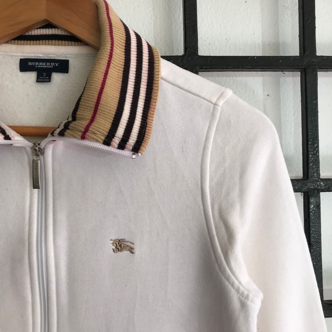 Burberry 💣 OFFER Vtg BURBERRY LONDON Nova Check Zipper Jacket Size XS / US 0-2 / IT 36-38 - 2 Thumbnail