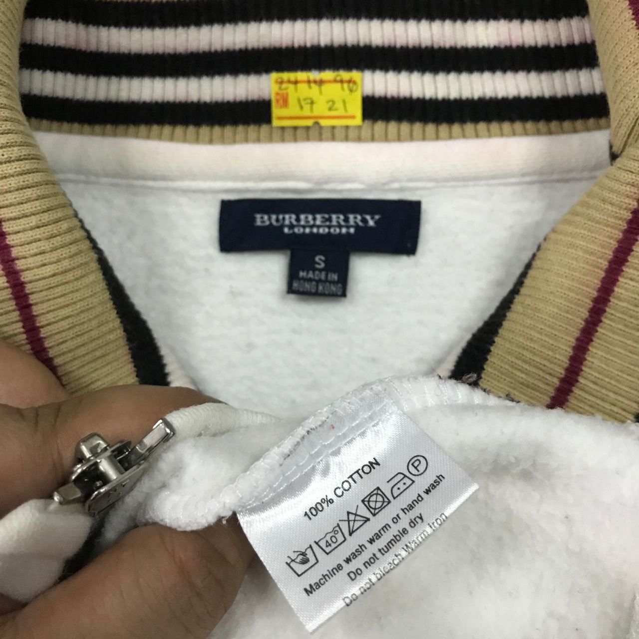 Burberry 💣 OFFER Vtg BURBERRY LONDON Nova Check Zipper Jacket Size XS / US 0-2 / IT 36-38 - 5 Thumbnail