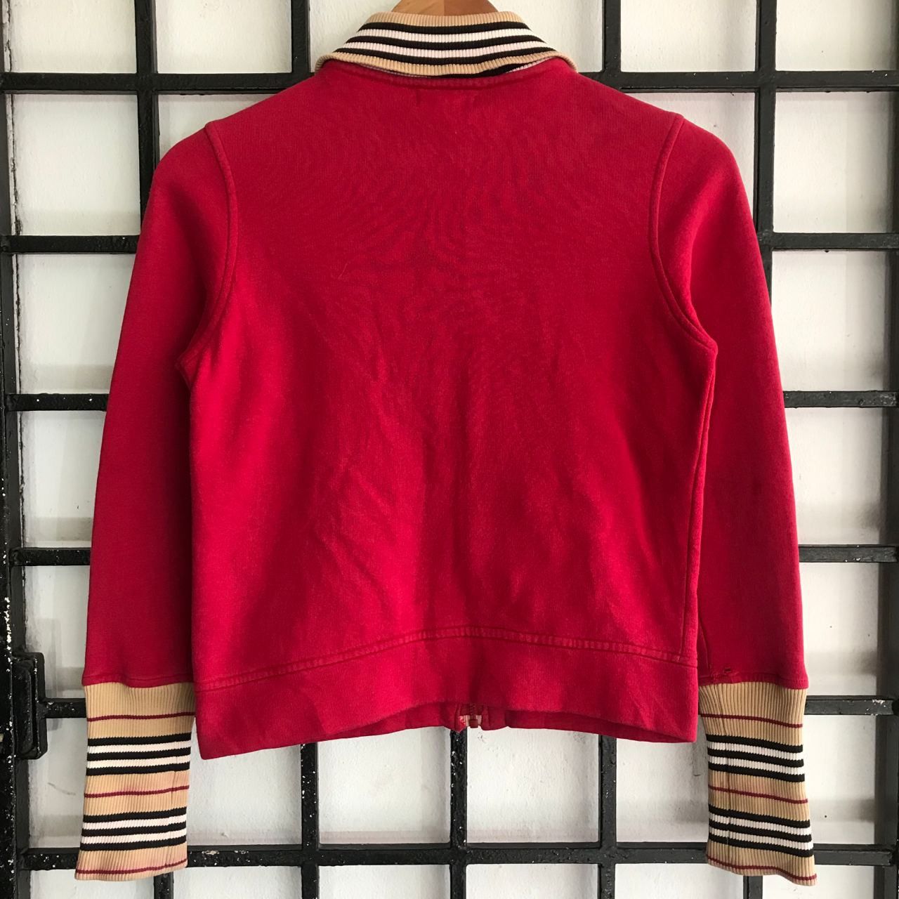 Burberry 💣 OFFER Vtg BURBERRY LONDON Nova Check Zipper Jacket Size XS / US 0-2 / IT 36-38 - 5 Thumbnail